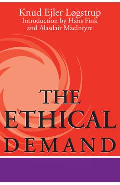 Coperta cărții 'Ethical Demand - Knud Ejler Løgstrup'