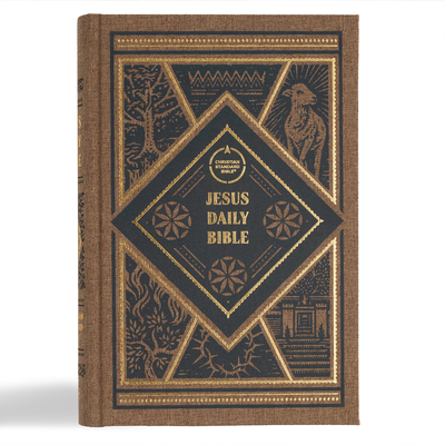 CSB Jesus Daily Bible, Brown Cloth Over Board: Guided Readings Showing Christ Throughout Scripture - Dwayne Milioni