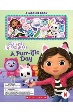 A Purr-Ific Day (Gabby's Dollhouse Magnet Book) -