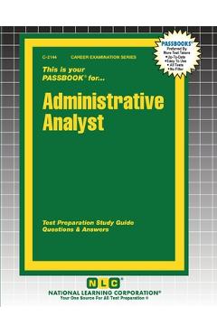 Coperta cărții 'Administrative Analyst -'