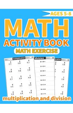 Coperta cărții 'Math activity book multiplication and division: More than 1000 mathematical operations (multiplication and division )'