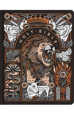 Coperta cărții 'ESV Single Column Journaling Bible, Artist Series, Red Letter (Hardcover, Joshua Noom, the Lion and the Lamb) - Joshua'