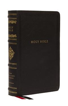 NKJV Large Print Reference Bible, Black Leathersoft, Red Letter, Comfort Print, Thumb Indexed (Sovereign Collection): Holy Bible, New King James Versi -
