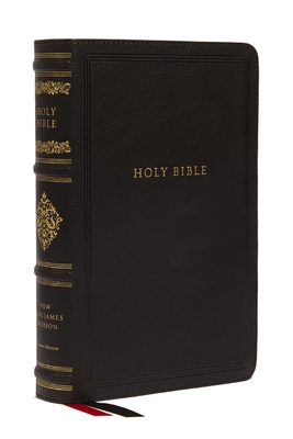 NKJV Large Print Reference Bible, Black Leathersoft, Red Letter, Comfort Print, Thumb Indexed (Sovereign Collection): Holy Bible, New King James Versi - 