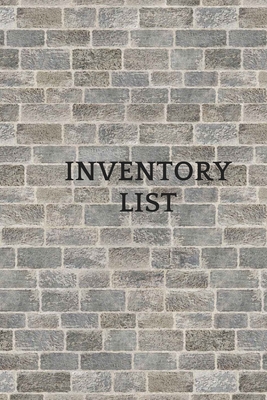 Inventory list - Notebook Journal