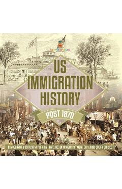 Poza produsului US Immigration History Post 1870 - Demography & Settlement for Kids Timelines of History for Kids 6th Grade Social Studies - 