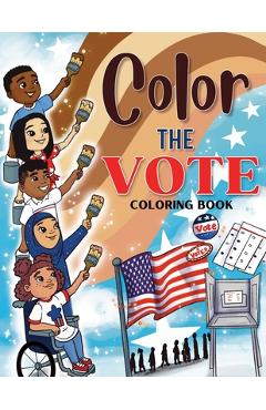 Coperta cărții 'Color the Vote Coloring Book - Elsie Guerrero'