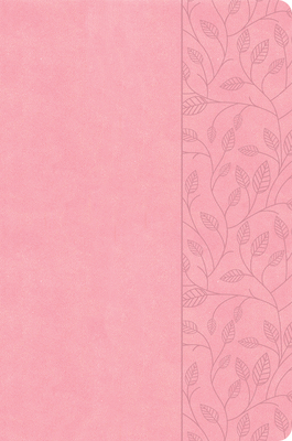 CSB Large Print Thinline Bible, Value Edition, Soft Pink Leathertouch - 
