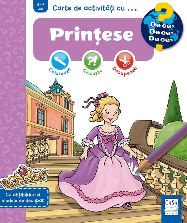Carte de activitati cu... Printese - Dominique Conte