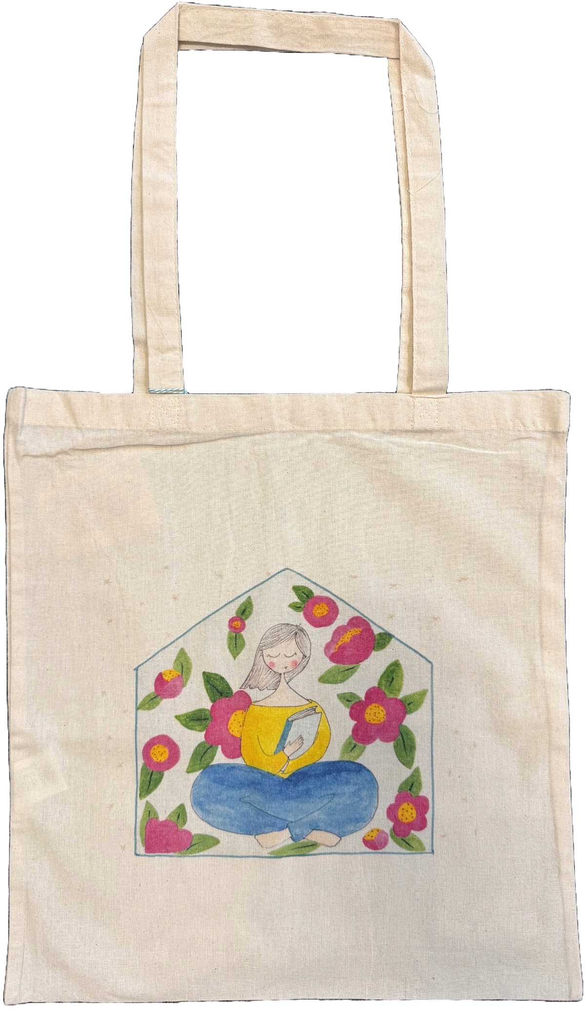 Sacosa panza: Fata carte flori