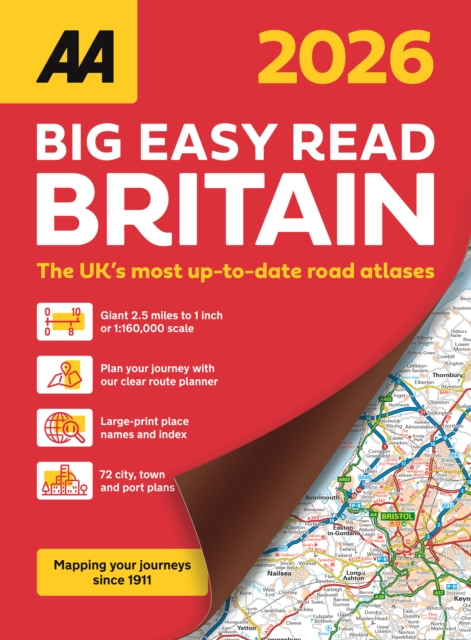 AA Big Easy Read Atlas Britain 2026 - 