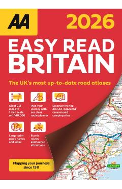 Coperta cărții 'AA Easy Read Atlas Britain 2026 -'