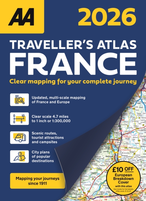 AA Traveller’s Atlas France 2026 -