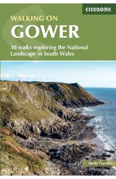 Coperta cărții 'Walking on Gower - Andy Davies'