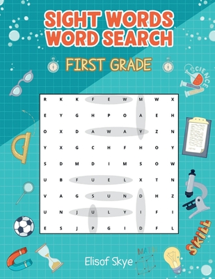 Sight Words Word Search First Grade: 70 Pages Word Find Puzzle Activity Book for Kids 1st Grade Kindergarten Brain Teaser Book for Boys and Girls -