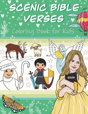 Scenic Bible Verses Coloring Book for Kids - 