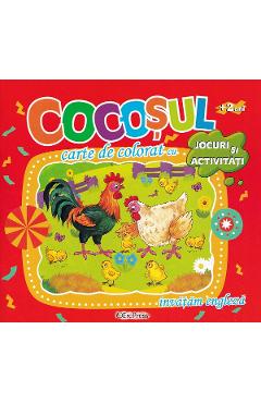 Poza produsului Carte de colorat cu jocuri si activitati: Cocosul