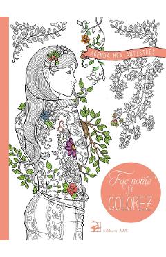 Coperta cărții 'Agenda mea antistres. Fac notițe și colorez'