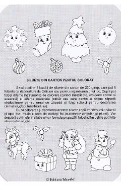 Poza produsului Siluete din carton pentru colorat. Iarna