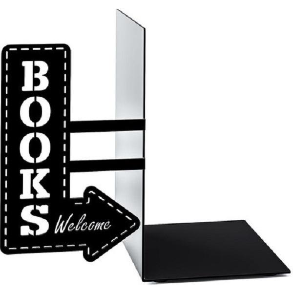 Suport lateral carti: Bookshop negru