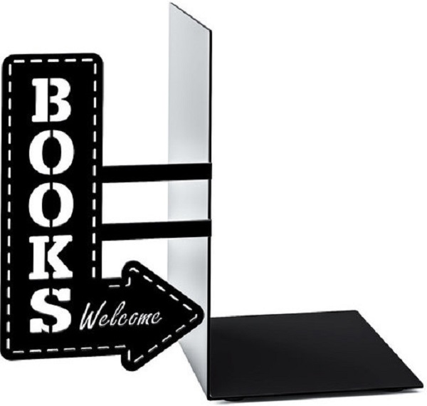 Suport lateral carti: Bookshop negru