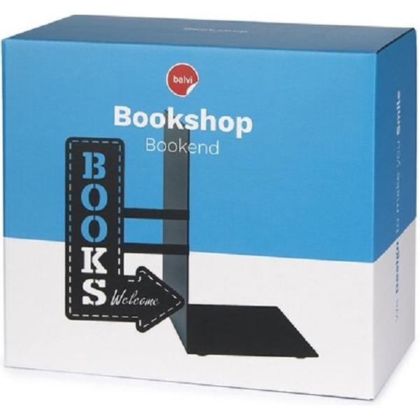Suport lateral carti: Bookshop negru