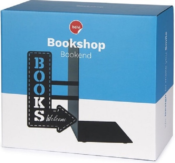 Suport lateral carti: Bookshop negru
