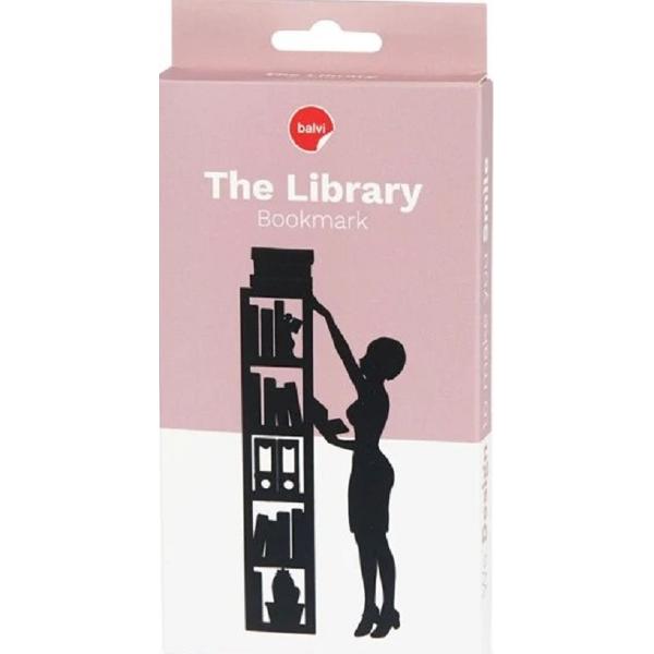 Semn de carte: The Library. Negru