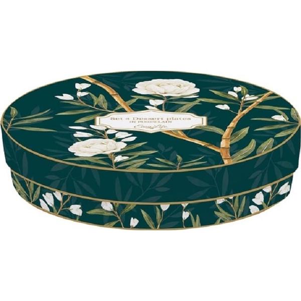 Set 4 farfurii desert: Royal Peonies