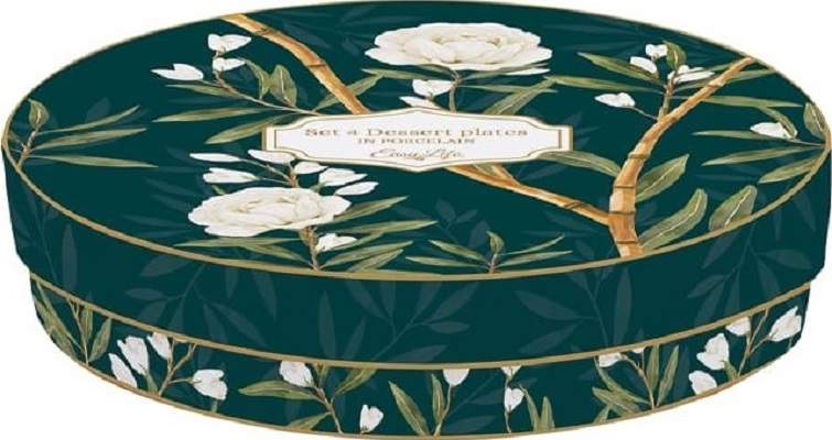 Set 4 farfurii desert: Royal Peonies