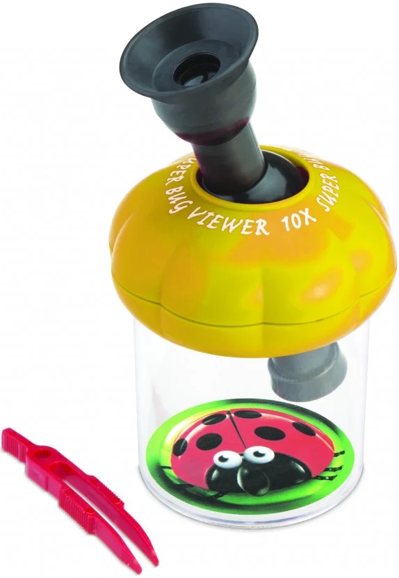Cutie cu microscop pentru observarea insectelor. Galben