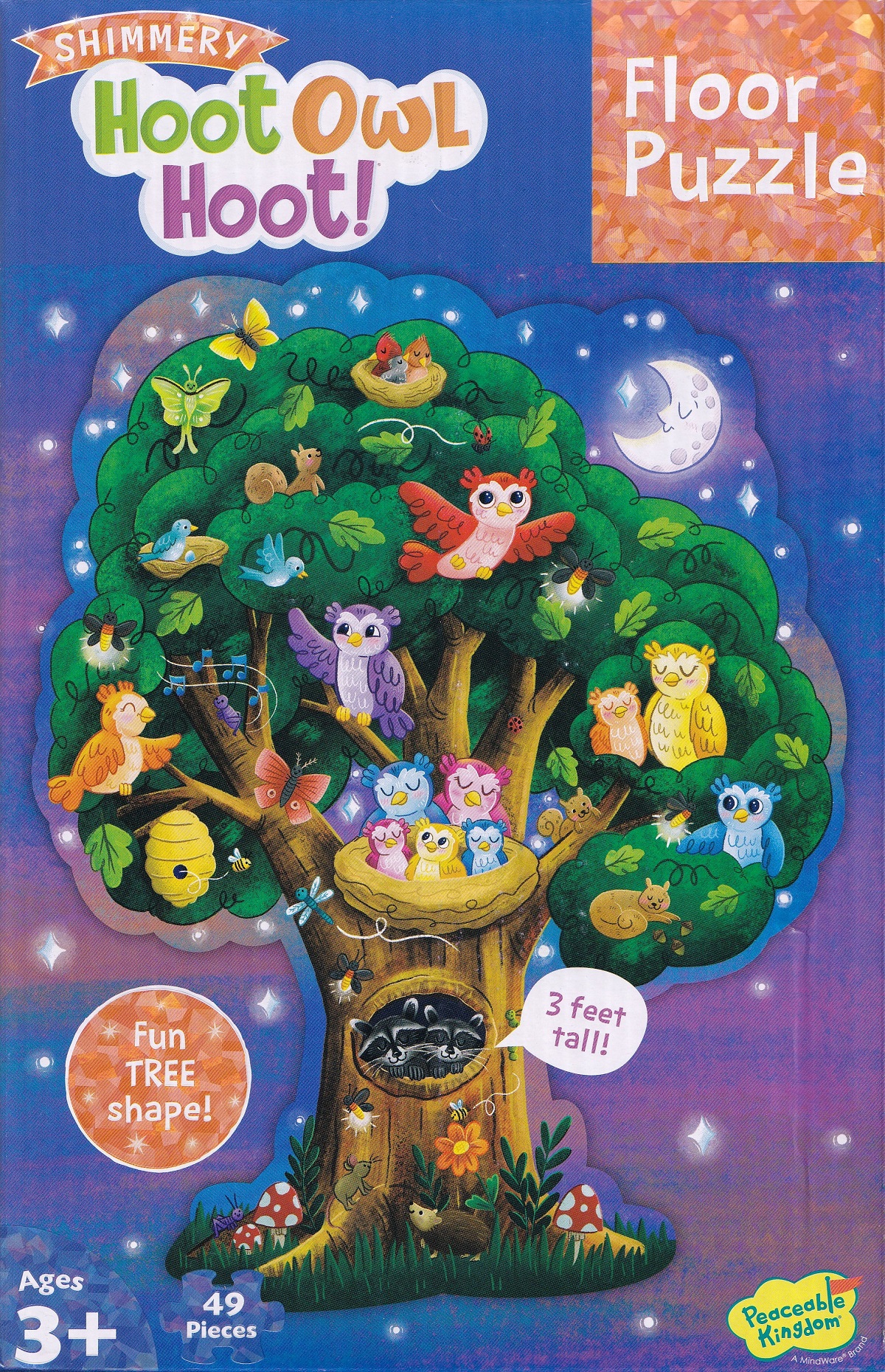 Puzzle de podea: Hoot Owl Hoot