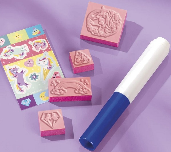 Mini set creativ stampile cu unicorni