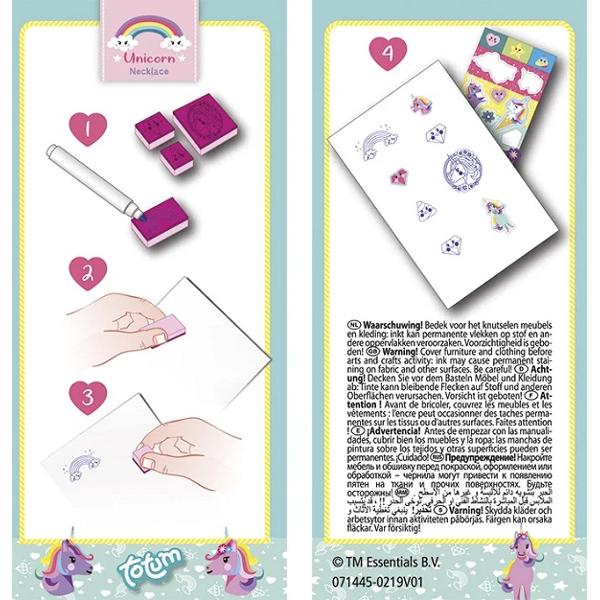 Mini set creativ stampile cu unicorni