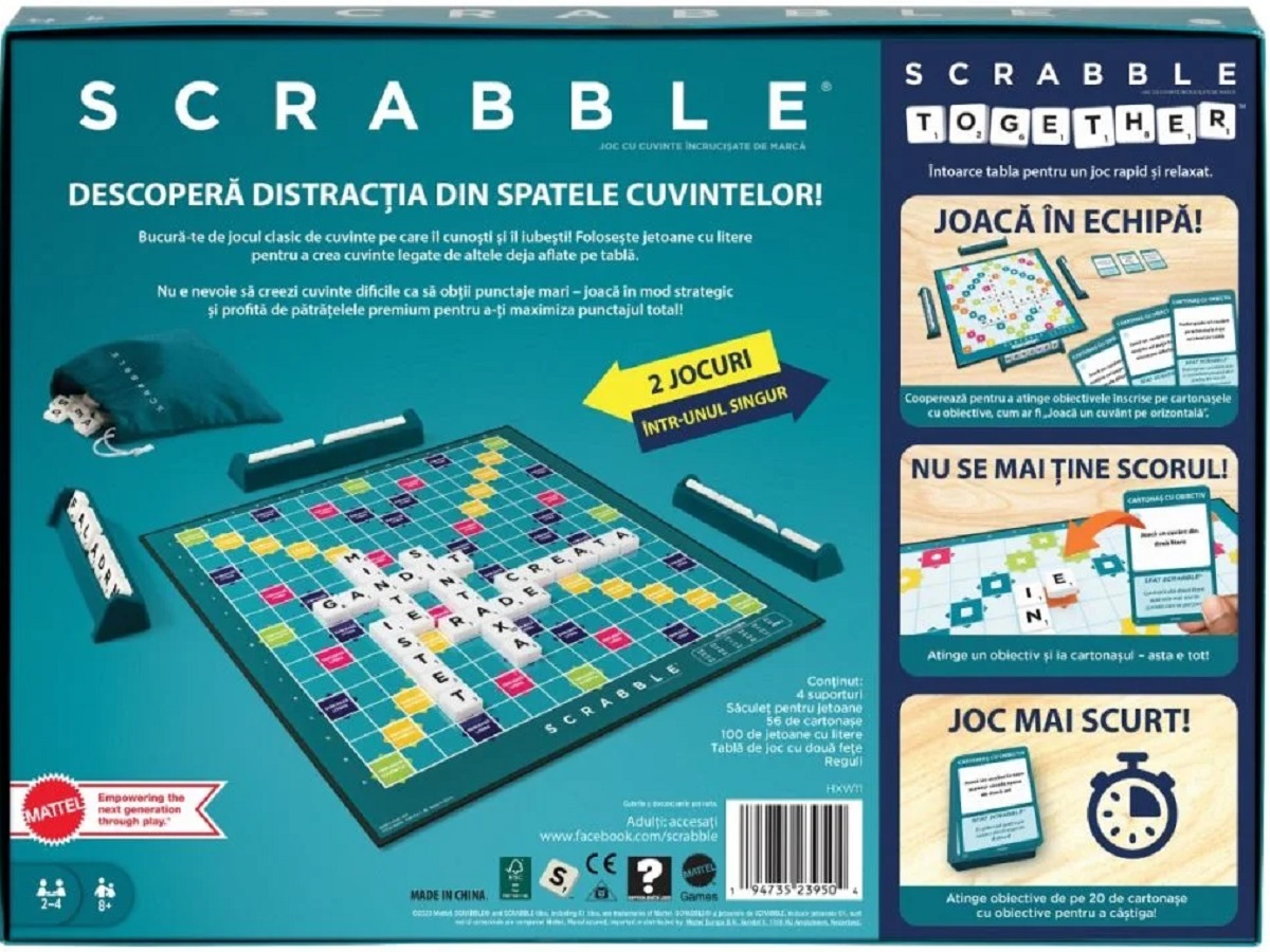 Joc Scrabble. 2 in 1