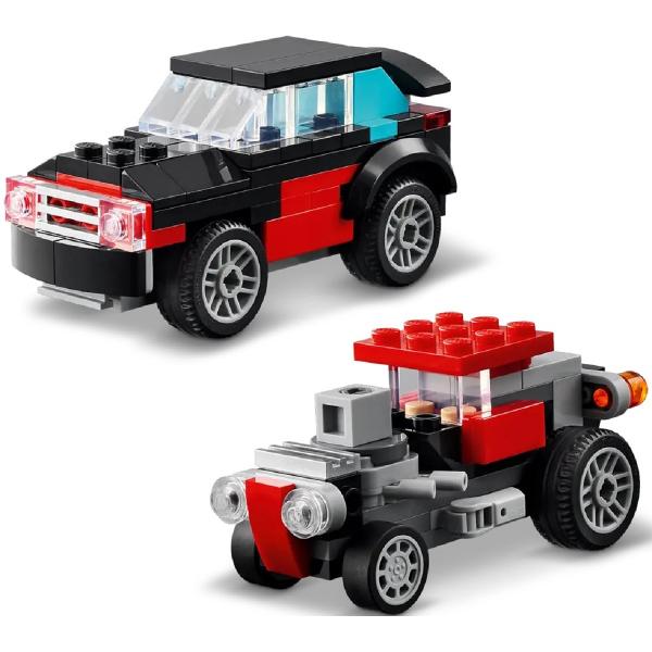 Lego Creator 3 in 1. Camioneta-platforma cu elicopter