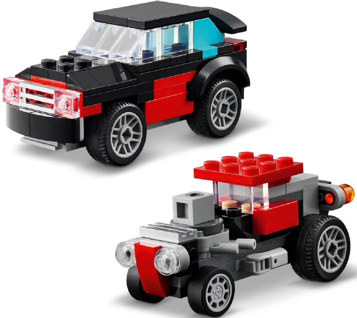 Lego Creator 3 in 1. Camioneta-platforma cu elicopter