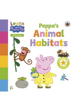 Coperta cărții 'Learn with Peppa: Peppa's Animal Habitats -'