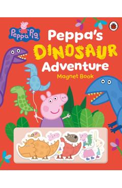 Coperta cărții 'Peppa Pig: Peppa’s Dinosaur Adventure: Magnet Book -'