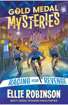 Coperta cărții 'Gold Medal Mysteries: Racing for Revenge - Ellie Robinson'