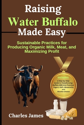 Coperta cărții 'Raising Water Buffalo Made Easy: Sustainable Practices for Producing Organic Milk, Meat, and Maximizing Profit -'