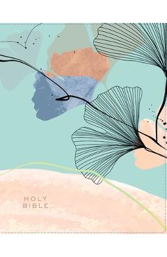 Coperta cărții 'Niv, Journal the Word Bible (Perfect for Note-Taking), Leathersoft, Teal/Floral, Red Letter, Comfort Print: Reflect,'