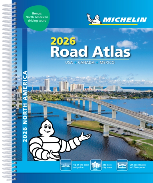 Michelin North America Road Atlas 2026: Usa, Canada, Mexico -