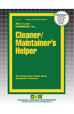 Coperta cărții 'Cleaner/Maintainer's Helper -'