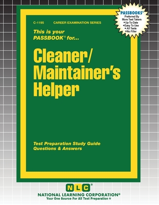Coperta cărții 'Cleaner/Maintainer's Helper -'