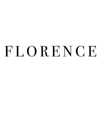 Coperta cărții 'Florence: Decorative stacking book for interior design styling Accessorize your coffee table and book shelves Combine'