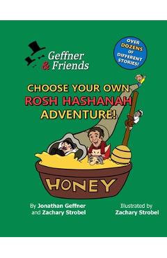 Coperta cărții 'Geffner & Friends: Choose Your Own Rosh Hashanah Adventure! - Zachary Strobel'