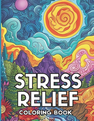 Coperta cărții 'Stress Relief: Adult Coloring Book - Akos Vancza'