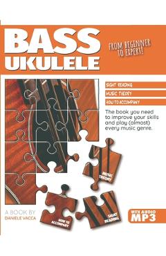 Coperta cărții 'Bass Ukulele. from Beginner to Expert - Daniele Vacca'