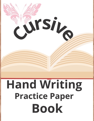 cursive hand writing practice paper book: activity book - 